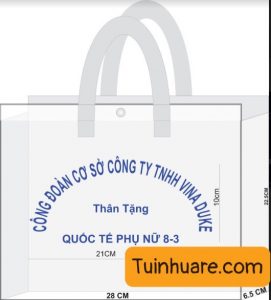 Xưởng may túi pvc in ấn thương hiệu