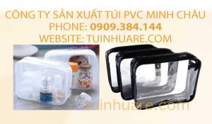 Xưởng may túi nhựa trong suốt đựng mỹ phẩm