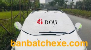 Xưởng may bạt che kính ô tô in logo