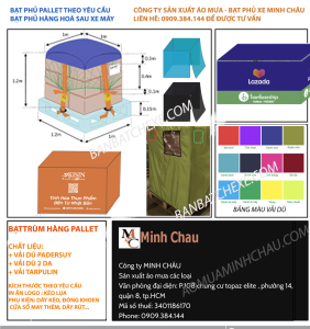 Xưởng may bạt chống nước cho pallet