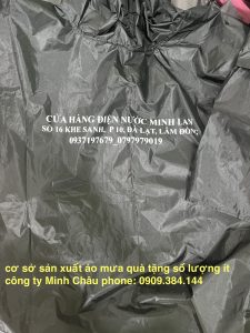Xưởng may áo mưa quà tặng số lượng ít