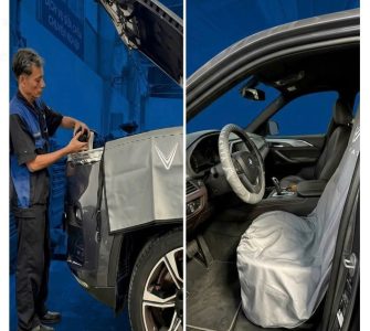 Xưởng may bộ phủ bảo vệ xe VinFast