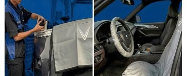Xưởng may bộ phủ bảo vệ xe VinFast