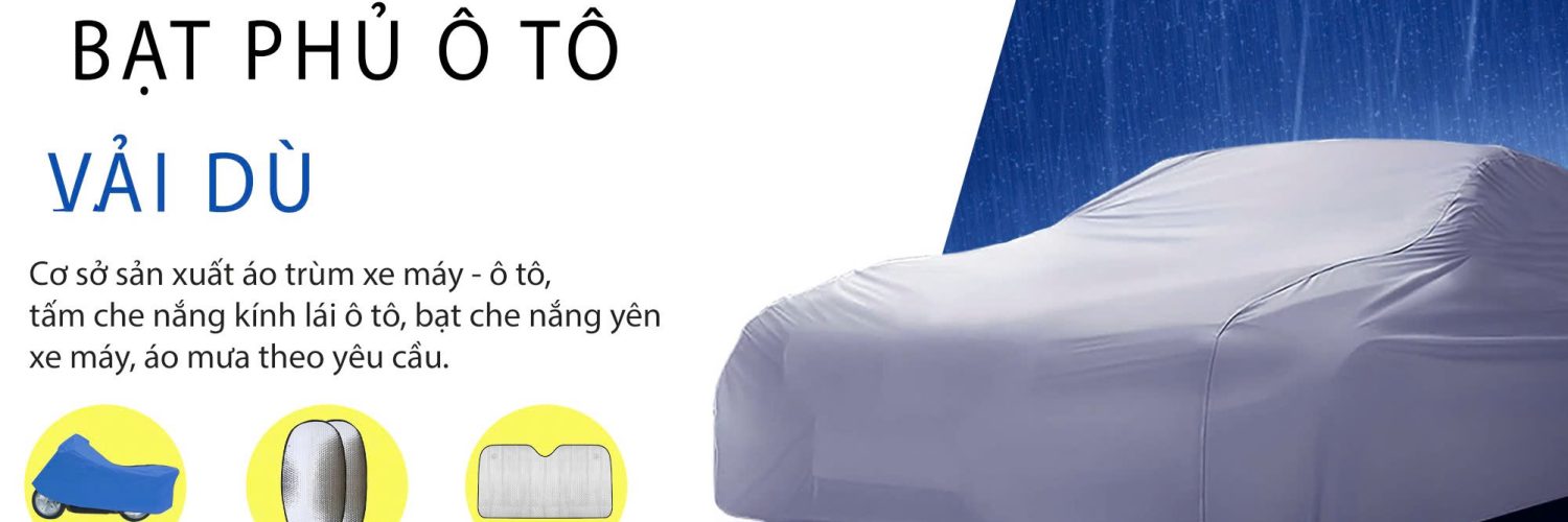 Xưởng may áo trùm ô tô theo yêu cầu