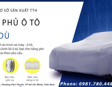 Xưởng may áo trùm ô tô theo yêu cầu