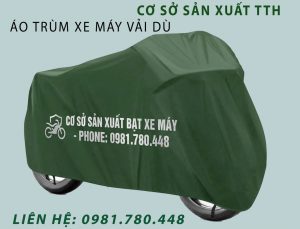 Xưởng may áo trùm xe máy in logo theo yêu cầu