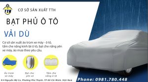 Xưởng may bạt phủ ô tô vải dù