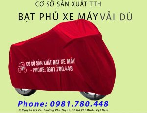 Xưởng may áo che nắng xe máy in ấn