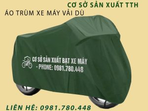Xưởng may áo che nắng xe gắn máy in ấn